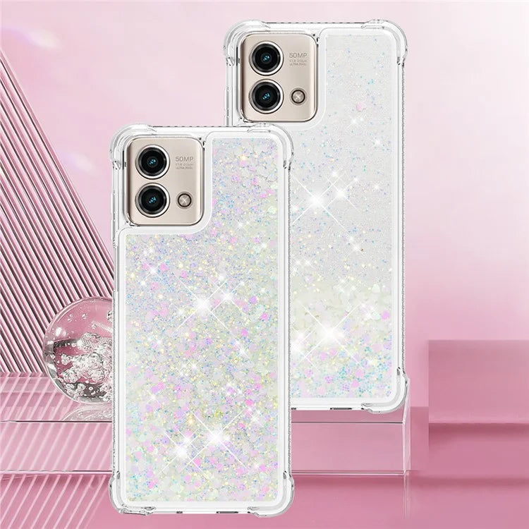 YB Quicksand Series-1 for Motorola Moto G Stylus 5G (2023) Case Glitter Liquid TPU Phone Cover