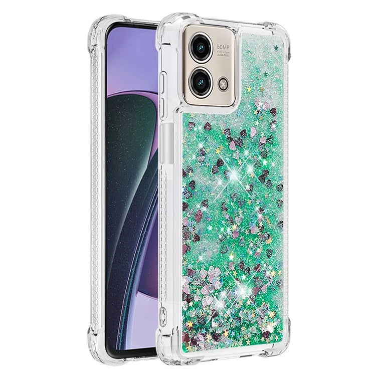 YB Quicksand Series-1 for Motorola Moto G Stylus 5G (2023) Case Glitter Liquid TPU Phone Cover