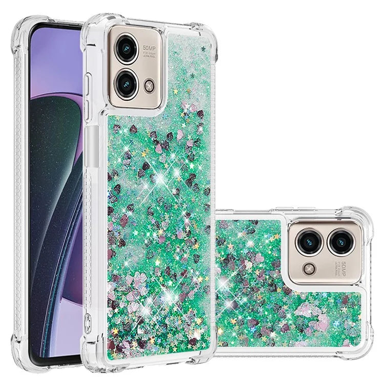 YB Quicksand Series-1 for Motorola Moto G Stylus 5G (2023) Case Glitter Liquid TPU Phone Cover