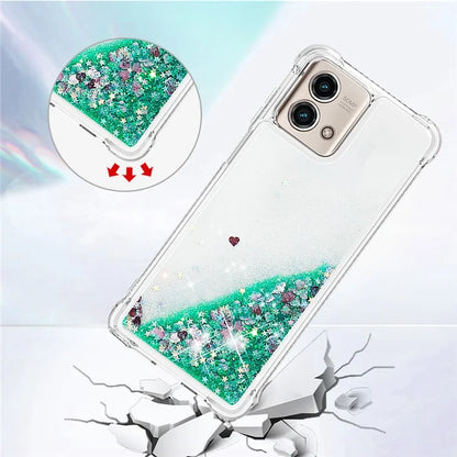 YB Quicksand Series-1 for Motorola Moto G Stylus 5G (2023) Case Glitter Liquid TPU Phone Cover