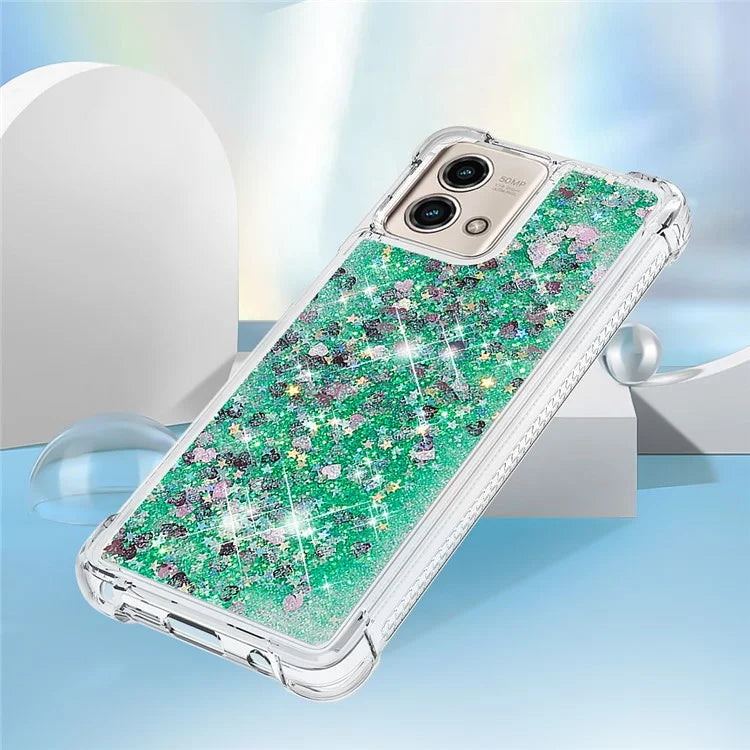 YB Quicksand Series-1 for Motorola Moto G Stylus 5G (2023) Case Glitter Liquid TPU Phone Cover