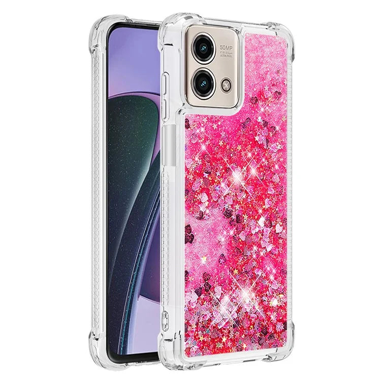 YB Quicksand Series-1 for Motorola Moto G Stylus 5G (2023) Case Glitter Liquid TPU Phone Cover