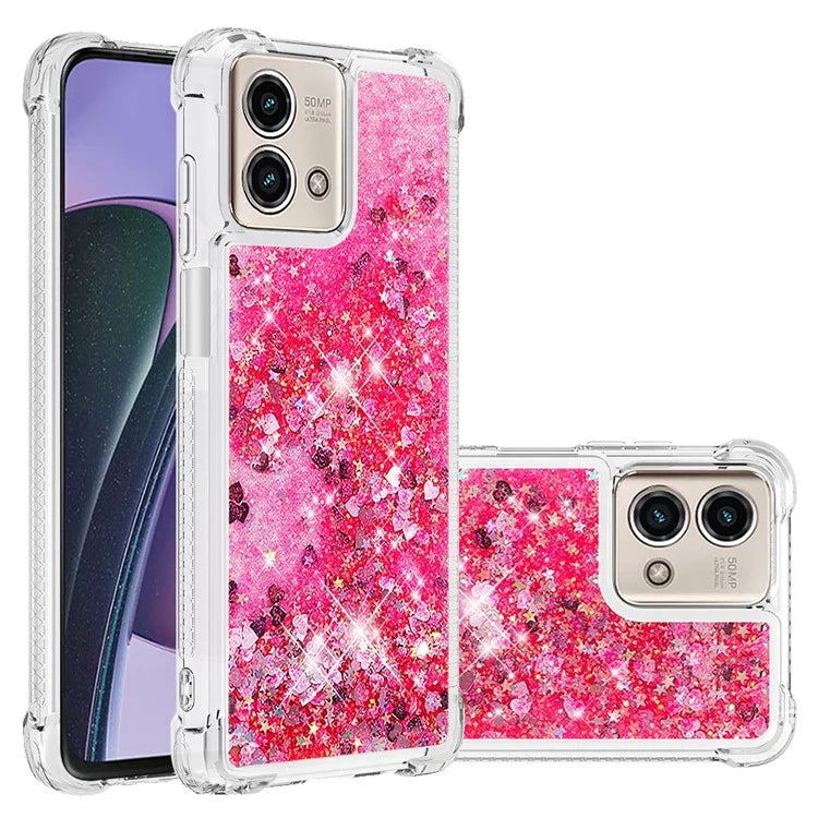 YB Quicksand Series-1 for Motorola Moto G Stylus 5G (2023) Case Glitter Liquid TPU Phone Cover