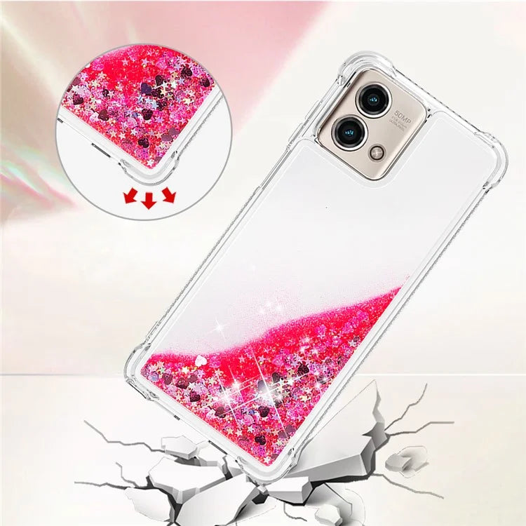 YB Quicksand Series-1 for Motorola Moto G Stylus 5G (2023) Case Glitter Liquid TPU Phone Cover