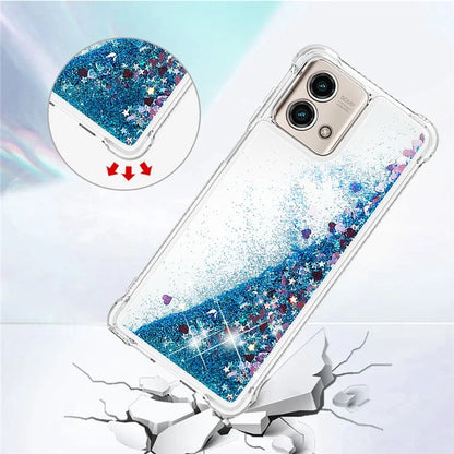 YB Quicksand Series-1 for Motorola Moto G Stylus 5G (2023) Case Glitter Liquid TPU Phone Cover