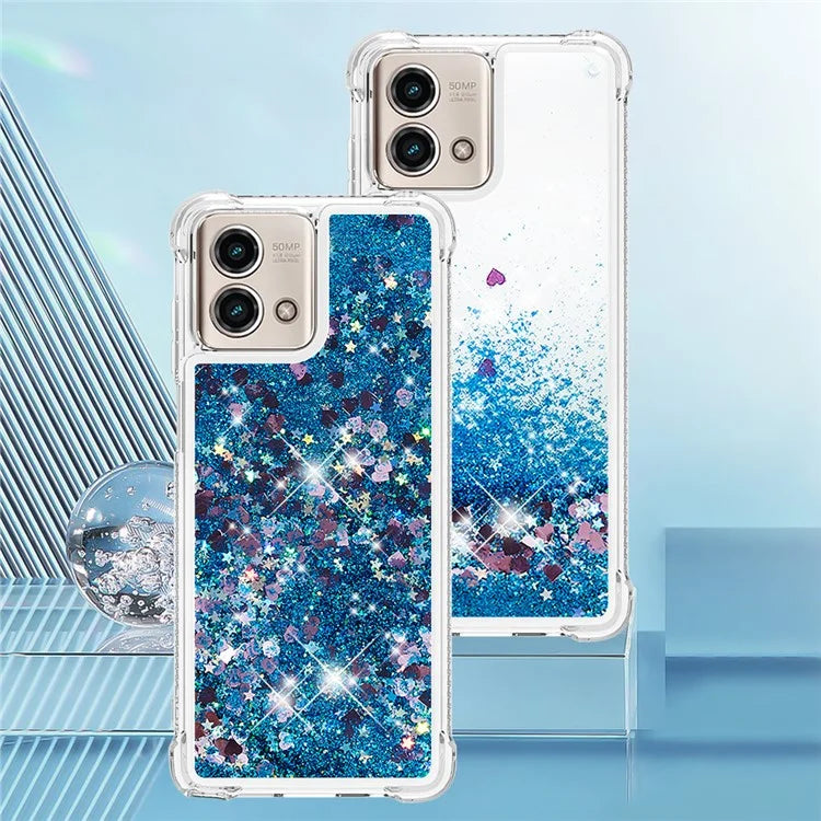 YB Quicksand Series-1 for Motorola Moto G Stylus 5G (2023) Case Glitter Liquid TPU Phone Cover