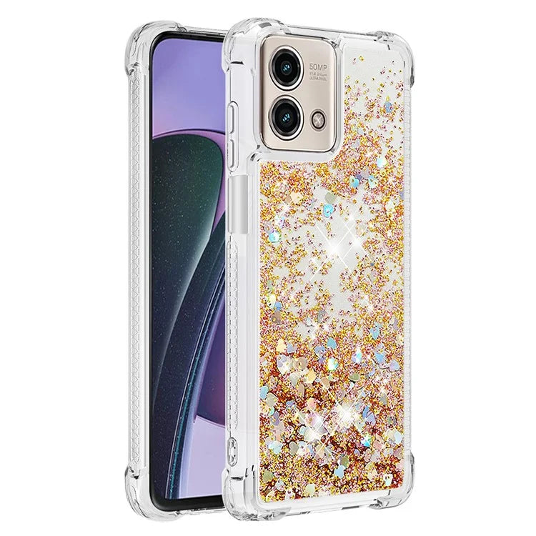 YB Quicksand Series-1 for Motorola Moto G Stylus 5G (2023) Case Glitter Liquid TPU Phone Cover