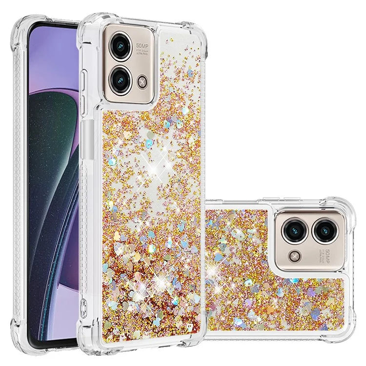 YB Quicksand Series-1 for Motorola Moto G Stylus 5G (2023) Case Glitter Liquid TPU Phone Cover