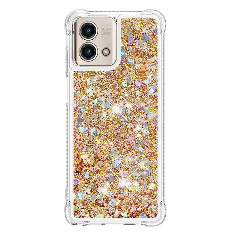 YB Quicksand Series-1 for Motorola Moto G Stylus 5G (2023) Case Glitter Liquid TPU Phone Cover