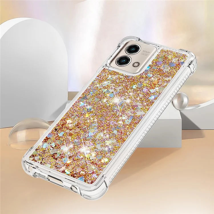 YB Quicksand Series-1 for Motorola Moto G Stylus 5G (2023) Case Glitter Liquid TPU Phone Cover