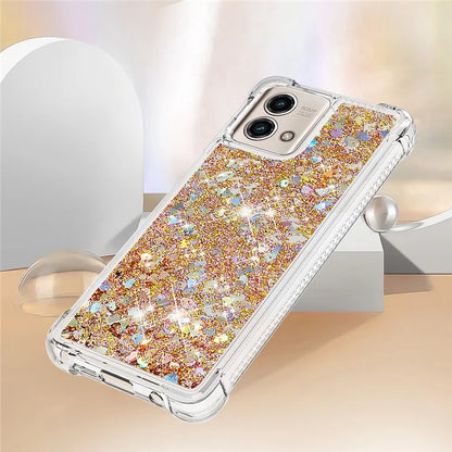 YB Quicksand Series-1 for Motorola Moto G Stylus 5G (2023) Case Glitter Liquid TPU Phone Cover