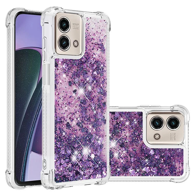 YB Quicksand Series-1 for Motorola Moto G Stylus 5G (2023) Case Glitter Liquid TPU Phone Cover