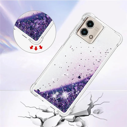 YB Quicksand Series-1 for Motorola Moto G Stylus 5G (2023) Case Glitter Liquid TPU Phone Cover
