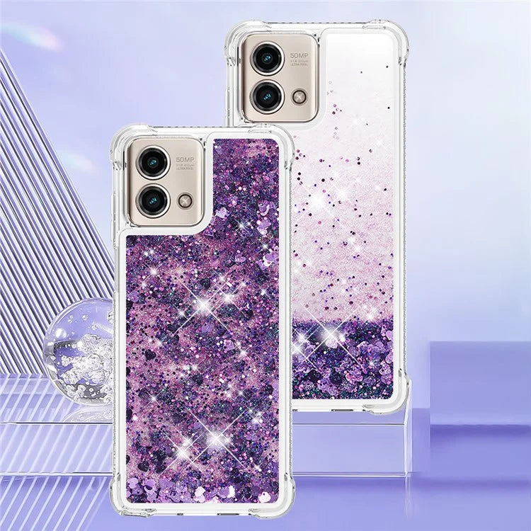 YB Quicksand Series-1 for Motorola Moto G Stylus 5G (2023) Case Glitter Liquid TPU Phone Cover