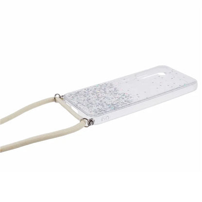 AW Series Sparkle Epoxy TPU Case for Samsung Galaxy S23 FE Case Anti-Drop Phone Cover with Lanyard