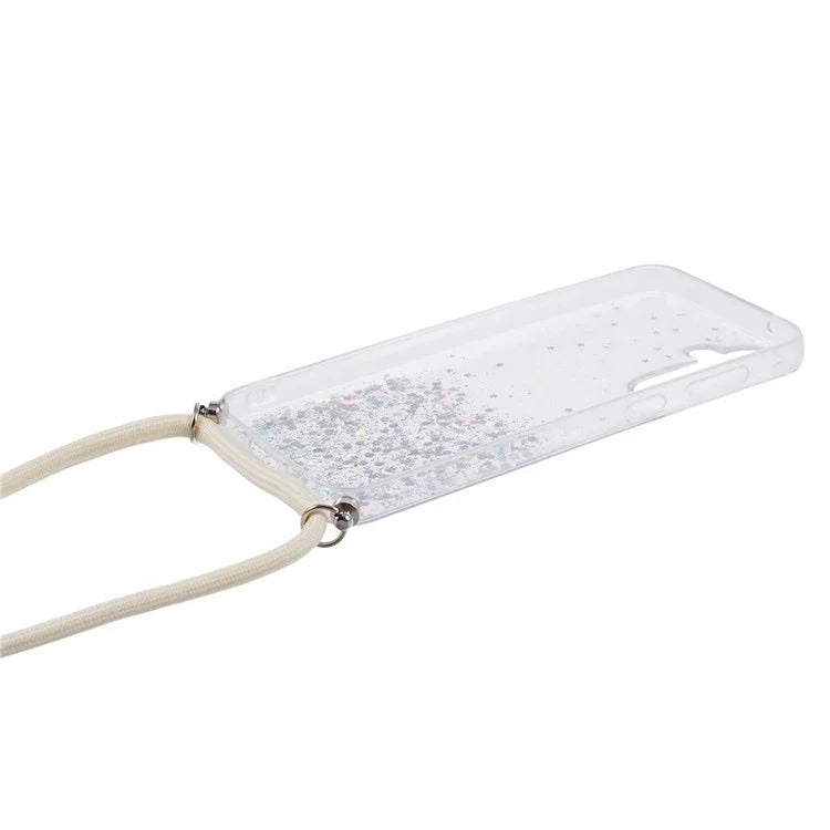 AW Series Sparkle Epoxy TPU Case for Samsung Galaxy S23 FE Case Anti-Drop Phone Cover with Lanyard