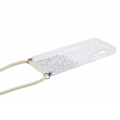 AW Series Sparkle Epoxy TPU Case for Samsung Galaxy S23 FE Case Anti-Drop Phone Cover with Lanyard