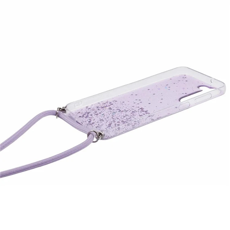 AW Series Sparkle Epoxy TPU Cover for Samsung Galaxy S23 Case with Lanyard Protective Phone Case
