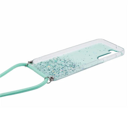 AW Series Sparkle Epoxy TPU Cover for Samsung Galaxy S23 Case with Lanyard Protective Phone Case
