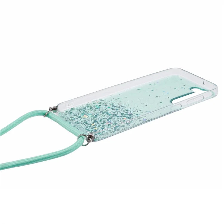 AW Series TPU Case for Samsung Galaxy S23+ Case Sparkle Epoxy Anti-Drop Phone Protector with Lanyard