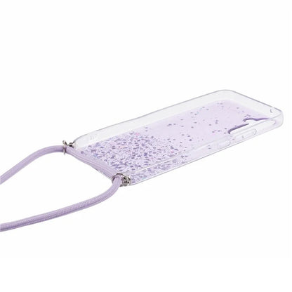 AW Series for Samsung Galaxy A34 5G Case Sparkle Epoxy TPU Back Cover with Lanyard