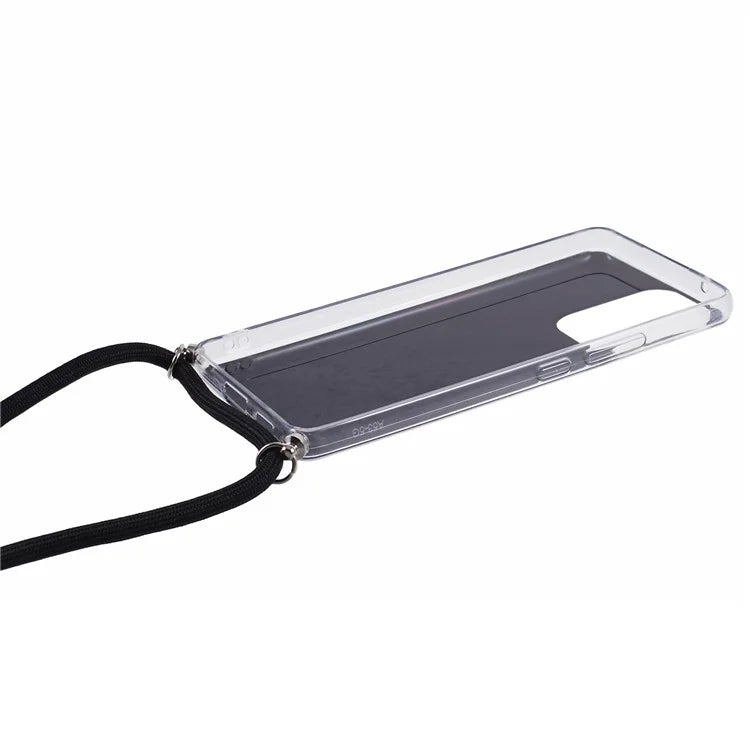 AW Series Sparkle Epoxy TPU Case for Samsung Galaxy A13 4G Case Shockproof Phone Shell with Lanyard