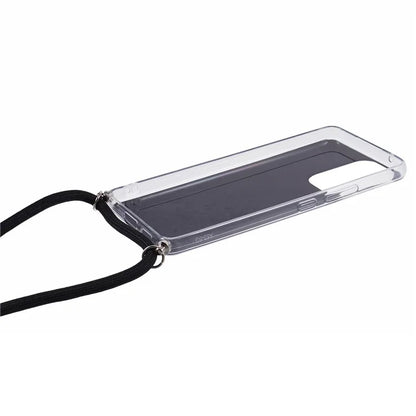 AW Series Sparkle Epoxy TPU Case for Samsung Galaxy A13 4G Case Shockproof Phone Shell with Lanyard