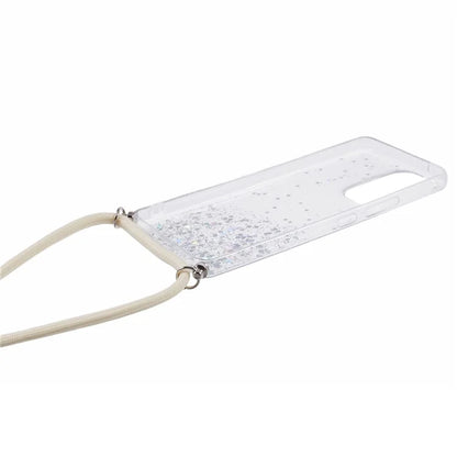 AW Series For Samsung Galaxy A52 4G / A52s 5G / A52 5G Case Sparkle Epoxy TPU Phone Cover with Lanyard