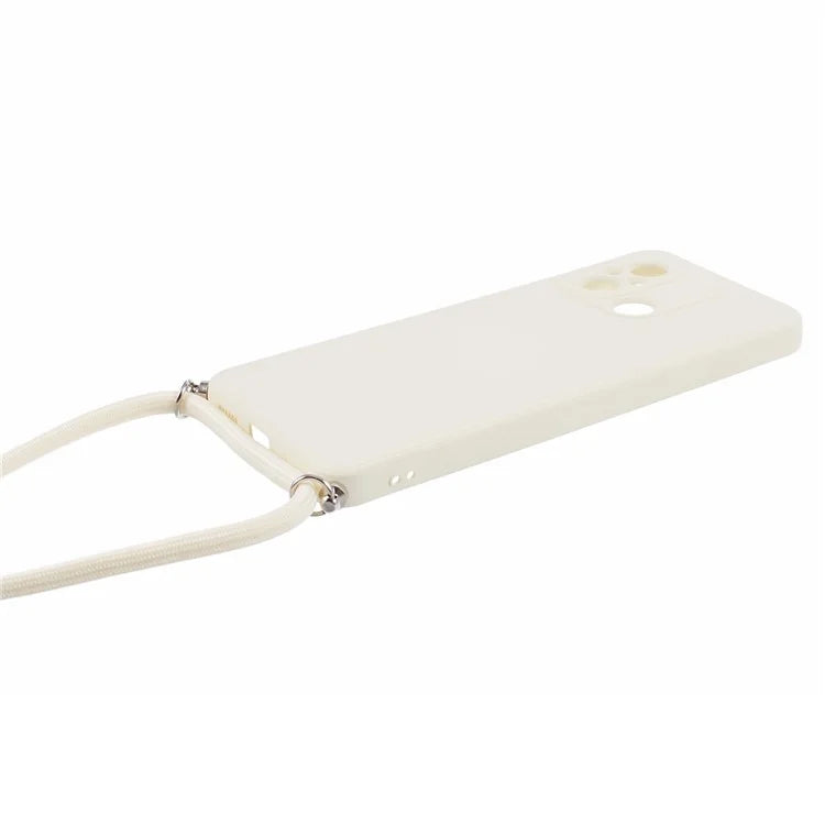 For Xiaomi Redmi 12C 4G Case Soft Fiber Lining TPU Phone Cover with Lanyard