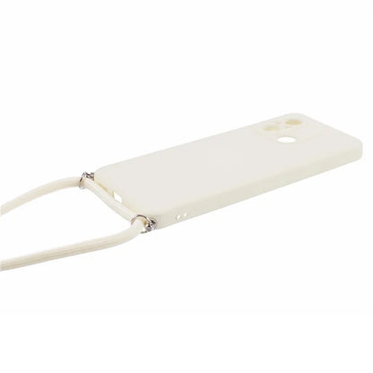 For Xiaomi Redmi 12C 4G Case Soft Fiber Lining TPU Phone Cover with Lanyard