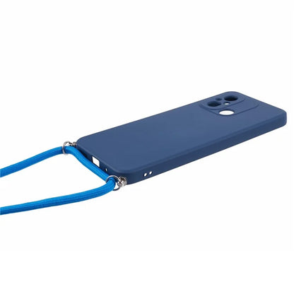 For Xiaomi Redmi 12C 4G Case Soft Fiber Lining TPU Phone Cover with Lanyard
