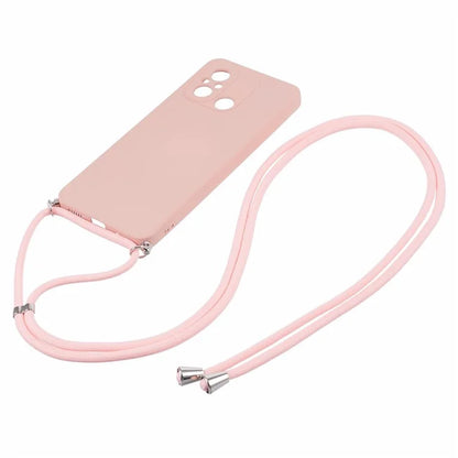 For Xiaomi Redmi 12C 4G Case Soft Fiber Lining TPU Phone Cover with Lanyard