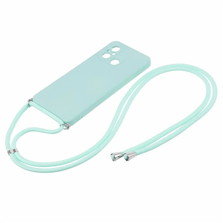 For Xiaomi Redmi 12C 4G Case Soft Fiber Lining TPU Phone Cover with Lanyard
