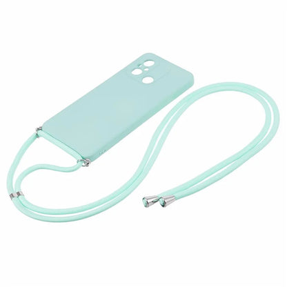 For Xiaomi Redmi 12C 4G Case Soft Fiber Lining TPU Phone Cover with Lanyard