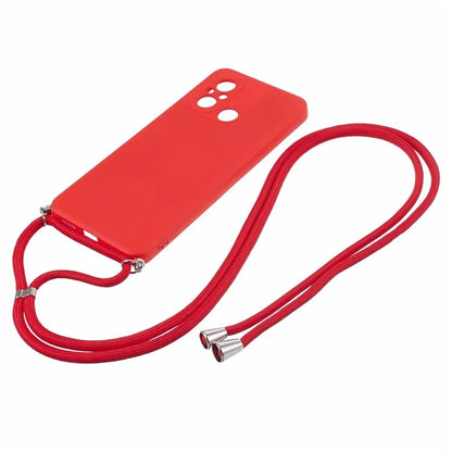 For Xiaomi Redmi 12C 4G Case Soft Fiber Lining TPU Phone Cover with Lanyard