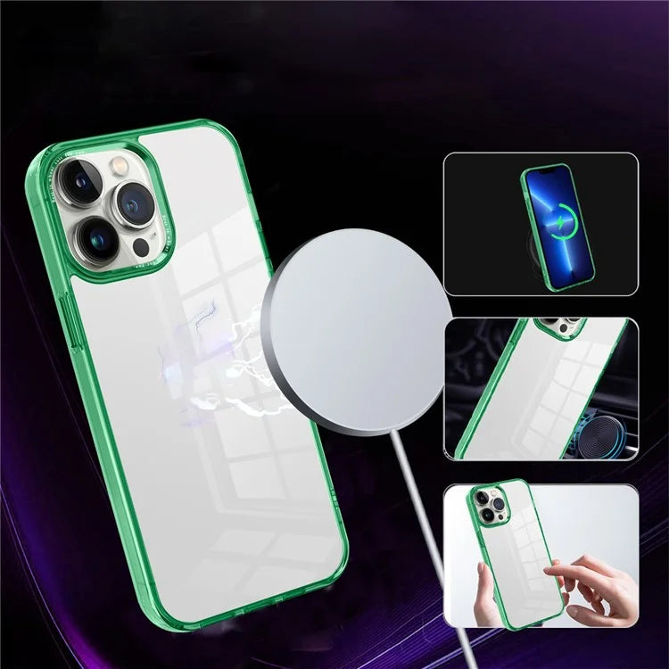 For iPhone 13 Pro Max 6.7 inch Case Back Shell Crystal Clear PC+TPU Phone Cover