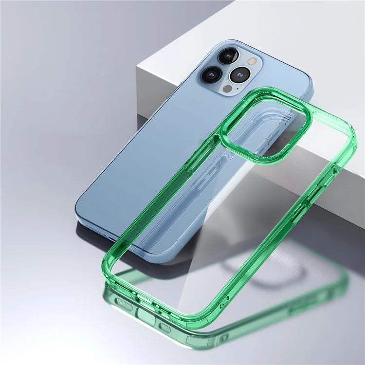 For iPhone 13 Pro Max 6.7 inch Case Back Shell Crystal Clear PC+TPU Phone Cover