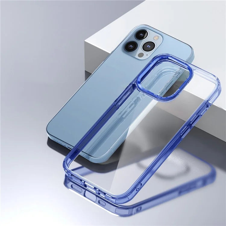 For iPhone 13 Pro Max 6.7 inch Case Back Shell Crystal Clear PC+TPU Phone Cover