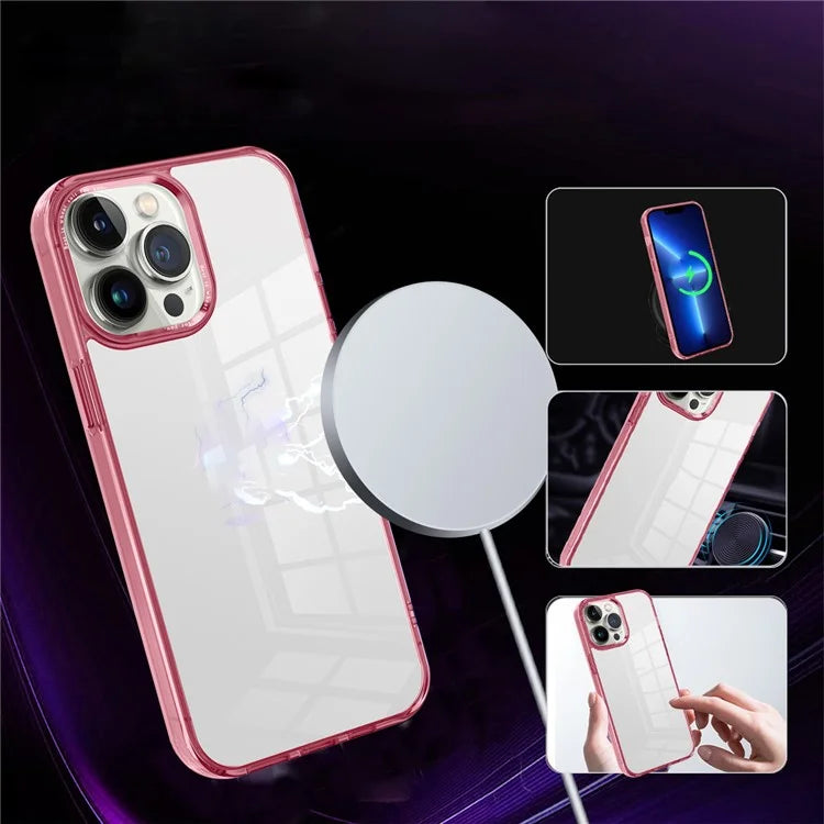 For iPhone 13 Pro Max 6.7 inch Case Back Shell Crystal Clear PC+TPU Phone Cover
