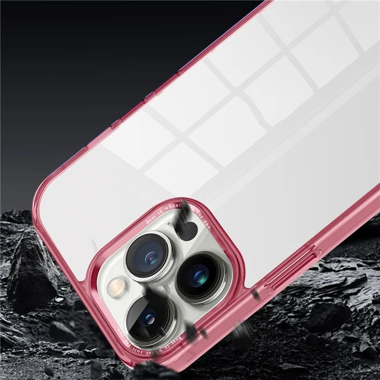 For iPhone 13 Pro Max 6.7 inch Case Back Shell Crystal Clear PC+TPU Phone Cover