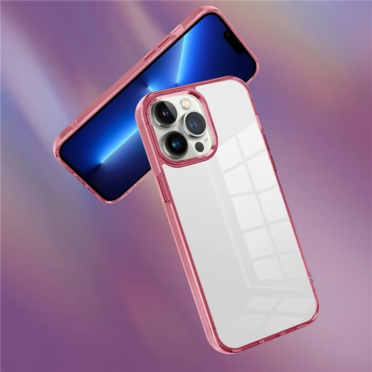 For iPhone 13 Pro Max 6.7 inch Case Back Shell Crystal Clear PC+TPU Phone Cover