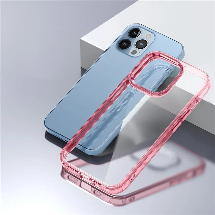 For iPhone 13 Pro Max 6.7 inch Case Back Shell Crystal Clear PC+TPU Phone Cover