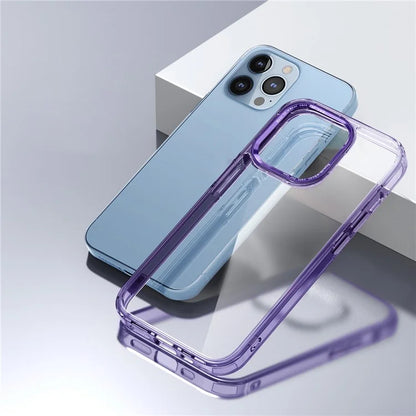 For iPhone 13 Pro Max 6.7 inch Case Back Shell Crystal Clear PC+TPU Phone Cover