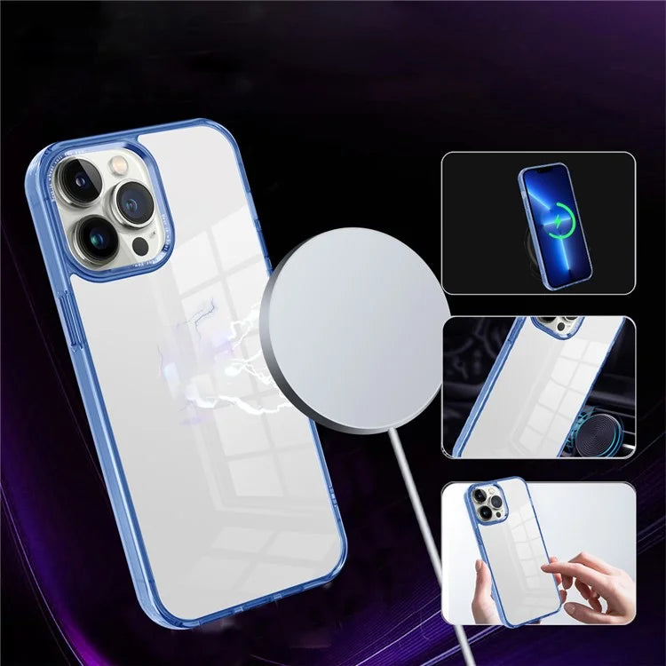 For iPhone 13 Pro Max 6.7 inch Case Back Shell Crystal Clear PC+TPU Phone Cover