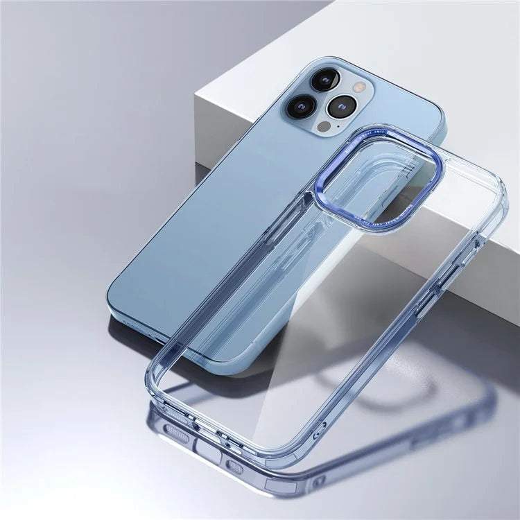 For iPhone 13 Pro Max 6.7 inch Case Back Shell Crystal Clear PC+TPU Phone Cover