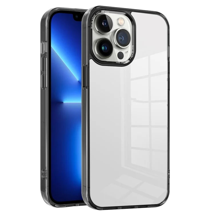 For iPhone 13 Pro Max 6.7 inch Case Back Shell Crystal Clear PC+TPU Phone Cover