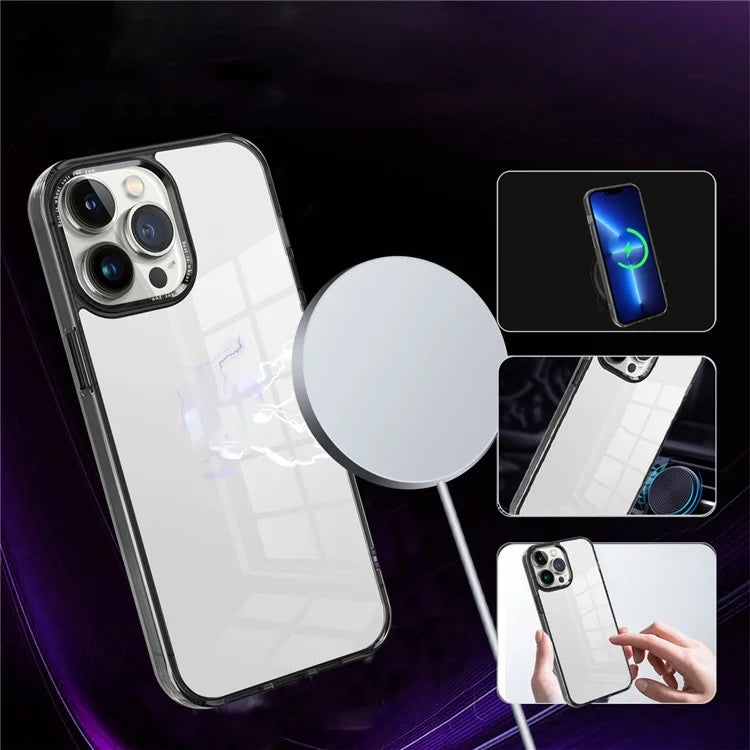For iPhone 13 Pro Max 6.7 inch Case Back Shell Crystal Clear PC+TPU Phone Cover