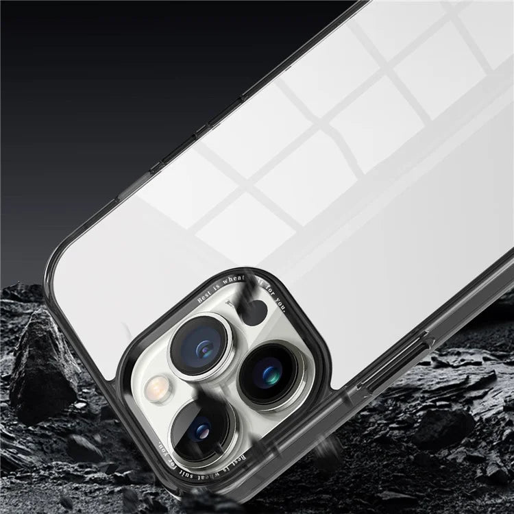 For iPhone 13 Pro Max 6.7 inch Case Back Shell Crystal Clear PC+TPU Phone Cover