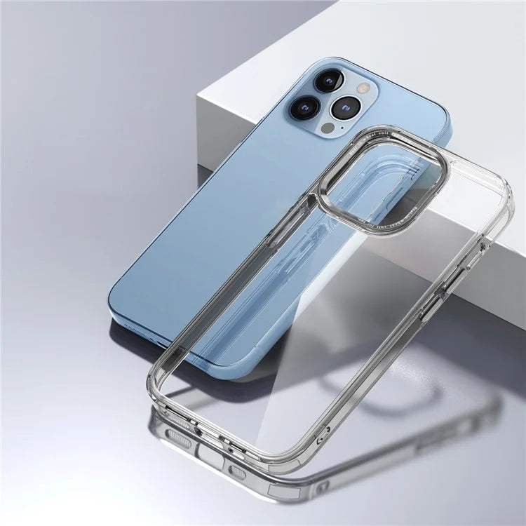 For iPhone 13 Pro Max 6.7 inch Case Back Shell Crystal Clear PC+TPU Phone Cover