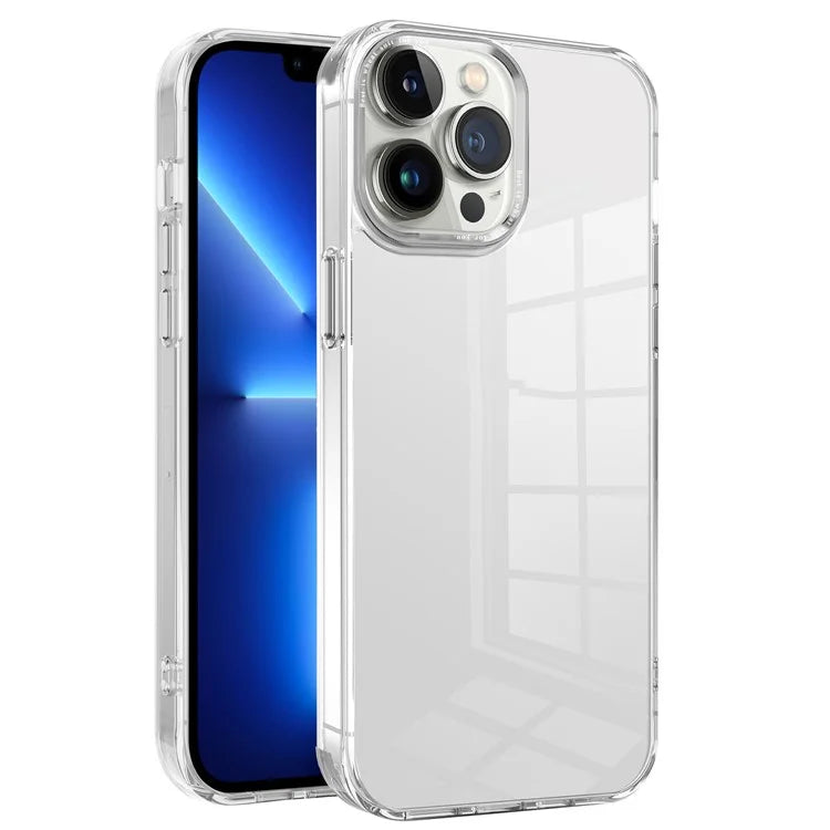 For iPhone 13 Pro Max 6.7 inch Case Back Shell Crystal Clear PC+TPU Phone Cover